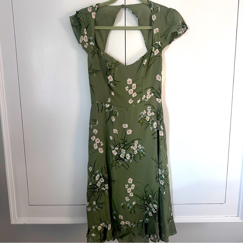 Floral Green Dress